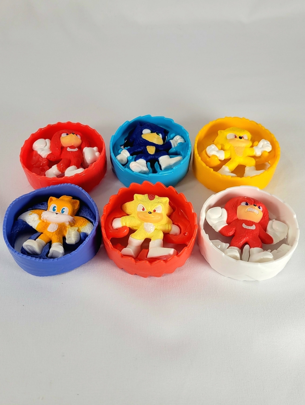 Sonic The Hedgehog 3 McDonald's Happy Meal Toys 2024 Lot Super Shadow Tails